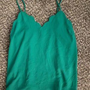 Green tank top